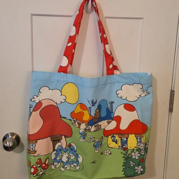 Smurfs Loungefly Tote - Picture 2 of 5